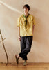 Dropped Shoulder Cotton Linen Shirt | Soft Yellow